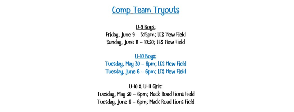 Comp Tryouts!